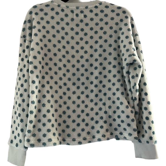 Peanuts Lodge Snoopy Paw Print Sweater - Blue and White - Picture 4 of 5